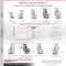 Service Caster 6 Inch Semi Steel Caster Set with Roller Bearings and Total Lock Brakes SCC SCC-TTL30S620-SSR-4 - alternate 4